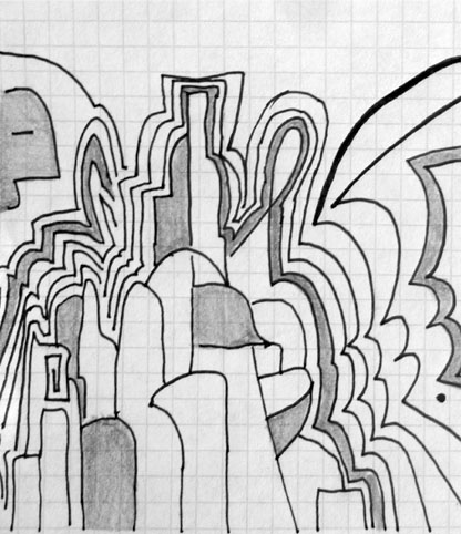 Particolare studio contributo a Batman